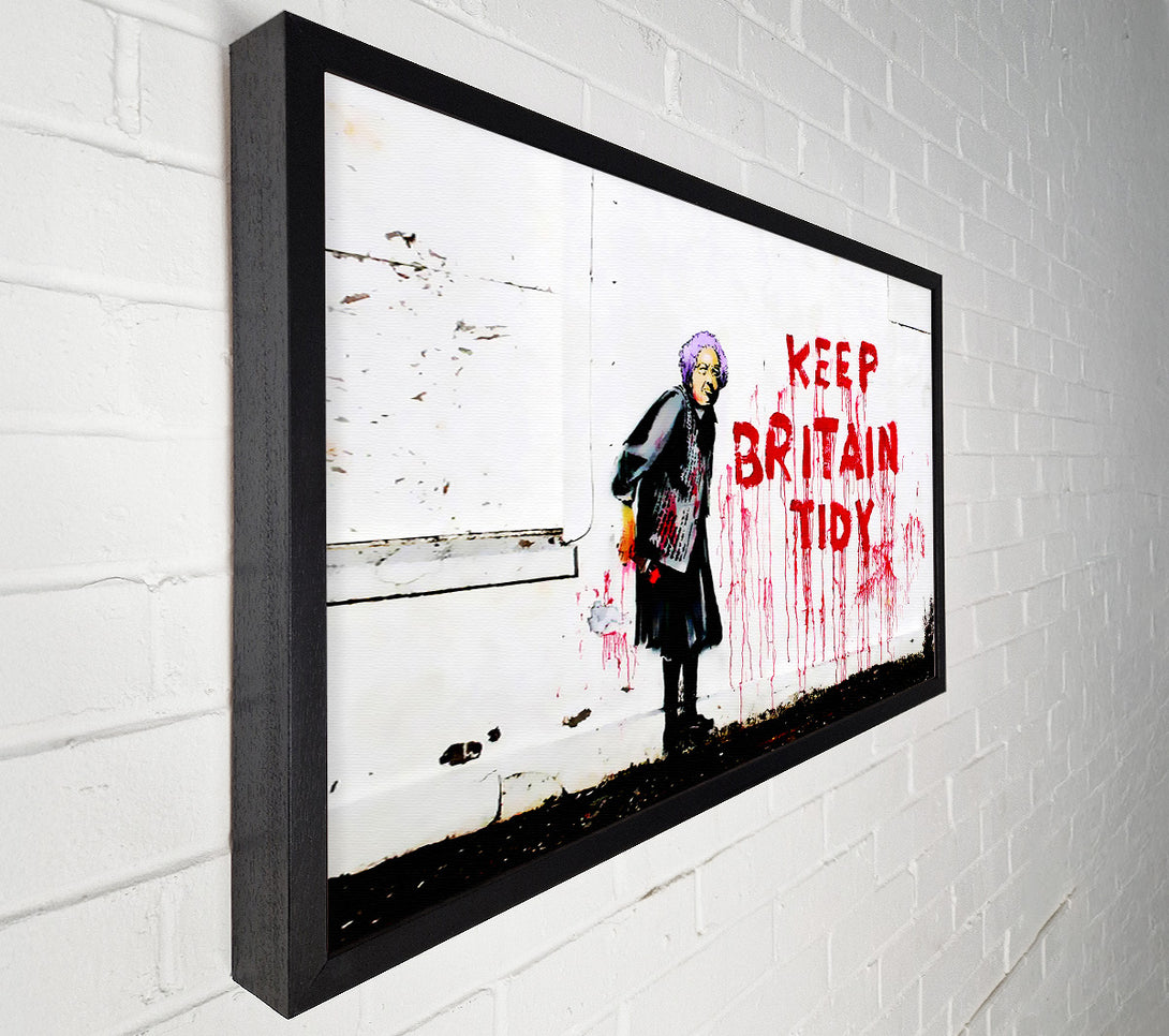  A Canvas Print of Banksy Keep Britain Tidy Canvas Wall Art