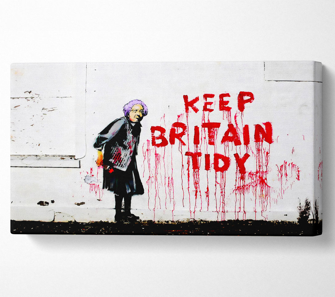  A Canvas Print of Banksy Keep Britain Tidy Canvas Wall Art