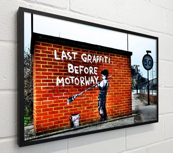 Banksy Last Graffiti Before Motorway