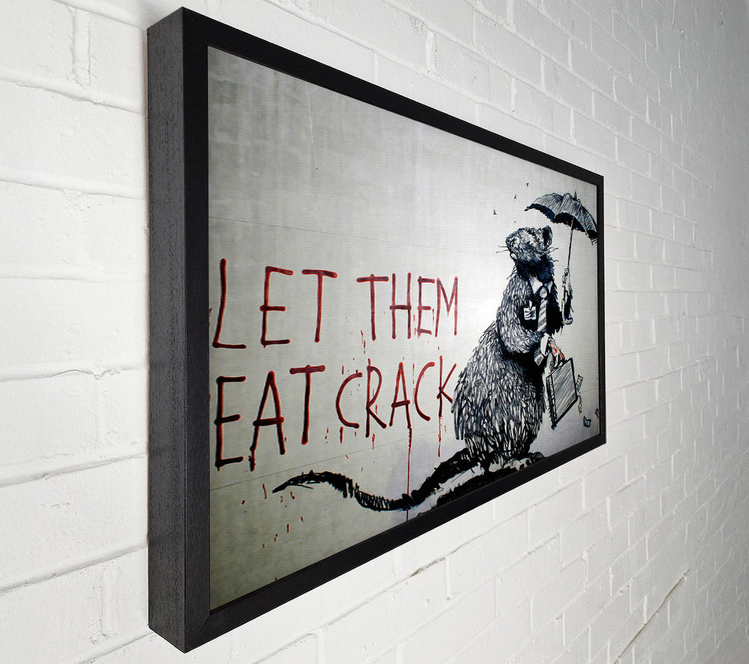  A Canvas Print of Banksy Let Them Eat Crack Canvas Wall Art