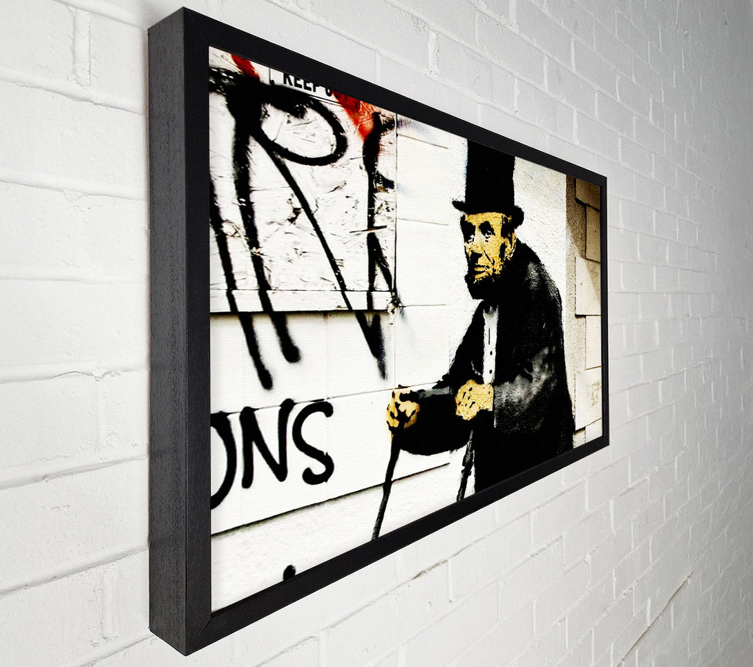  A Canvas Print of Banksy Lincoln Canvas Print
