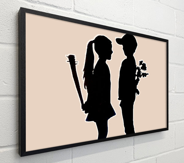 Banksy Love War Kids