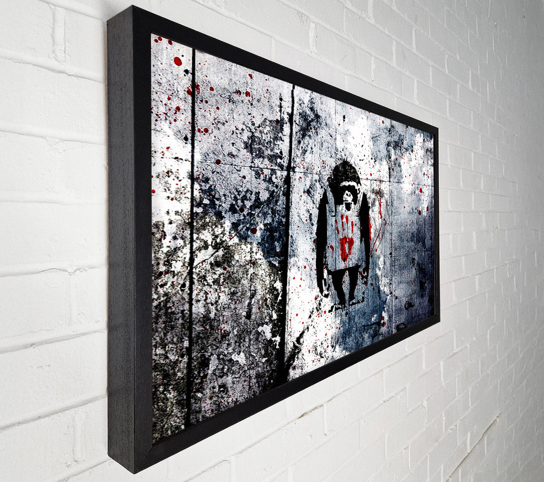  A Canvas Print of Banksy Monkey Canvas Wall Art