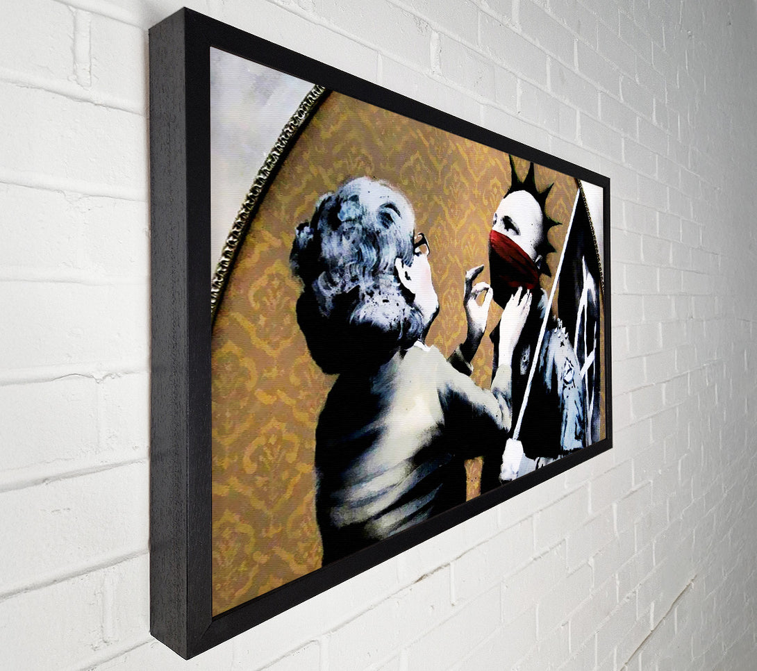  A Canvas Print of Banksy Mothers Love Canvas Print