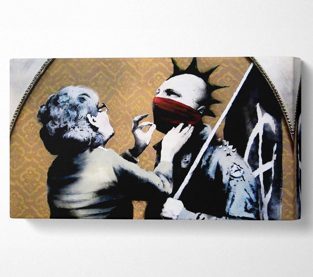  A Canvas Print of Banksy Mothers Love Canvas Print