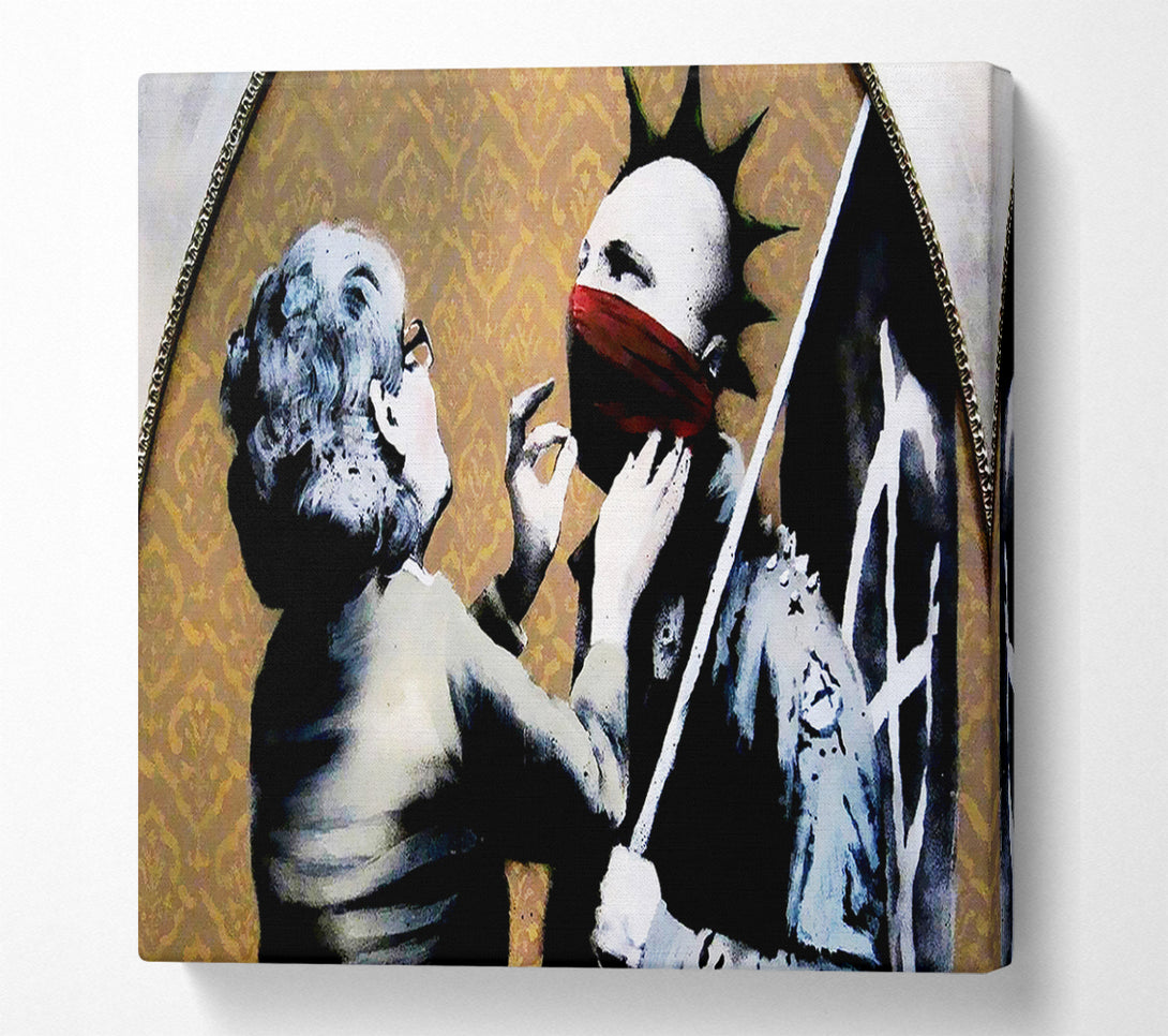  A Canvas Print of Banksy Mothers Love Canvas Print