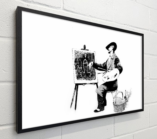 Banksy New Age Artist Easel