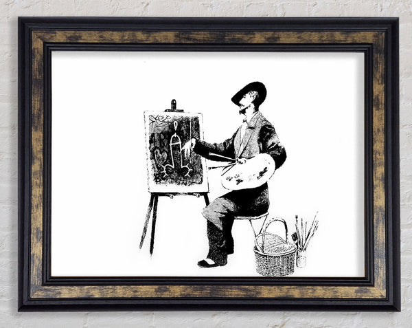 New Age Artist Easel Framed Print
