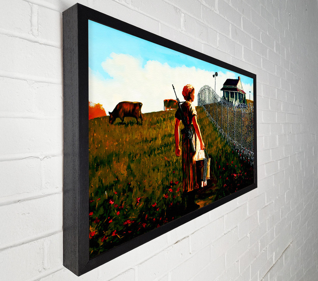  A Canvas Print of Banksy New Way Of Country Living Canvas Print