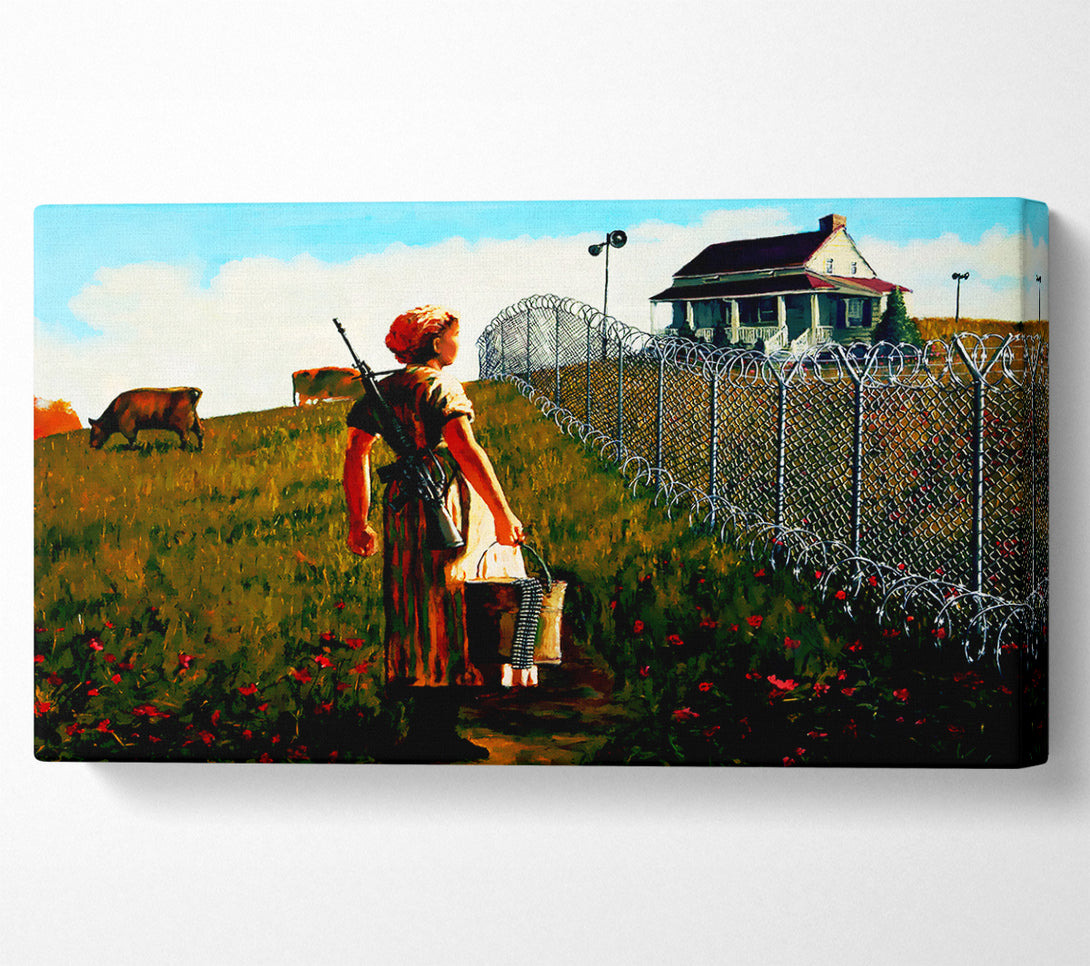  A Canvas Print of Banksy New Way Of Country Living Canvas Print