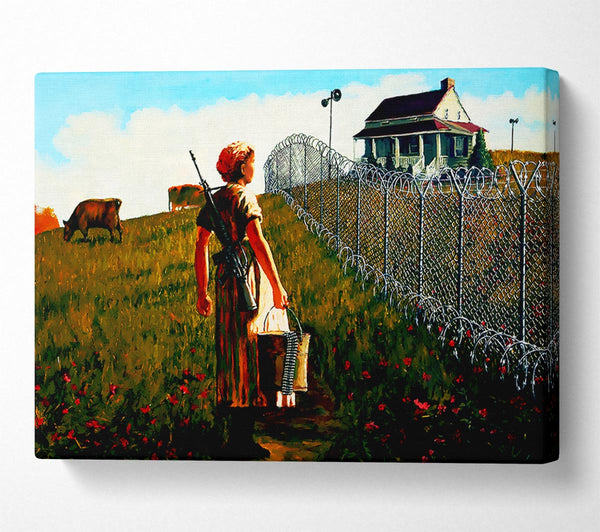  A Canvas Print of Banksy New Way Of Country Living Canvas Print