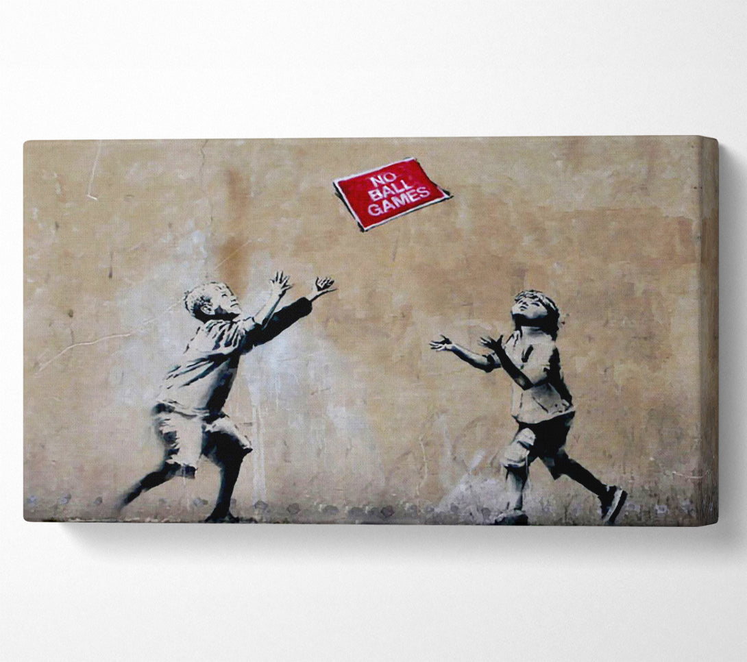  A Canvas Print of Banksy No Ball Games Canvas Print