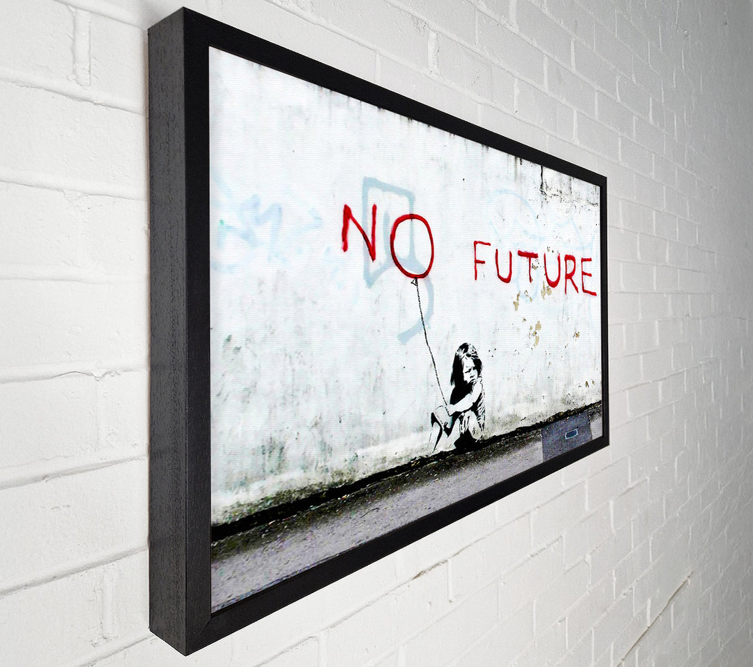  A Canvas Print of Banksy No Future Balloon Canvas Art