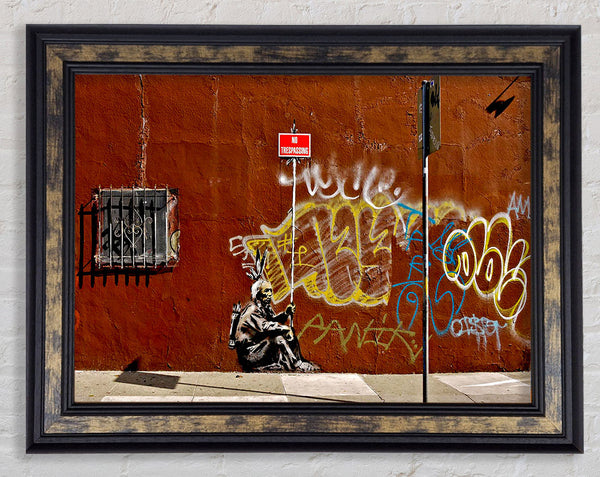 No Trespassing Framed Print