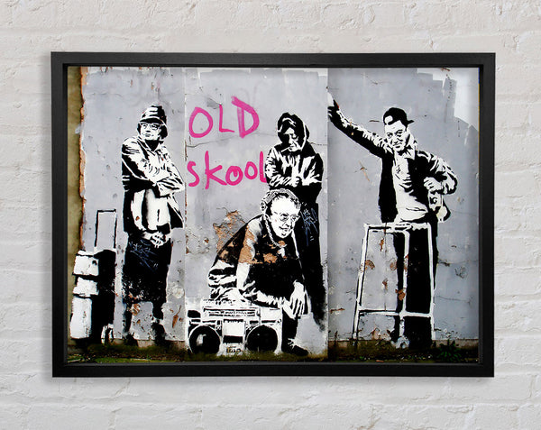 Banksy Old Skool Framed Print