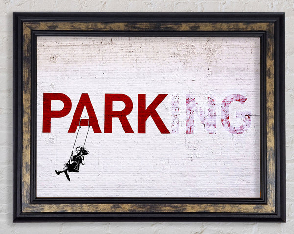 Park Or Parking Framed Print