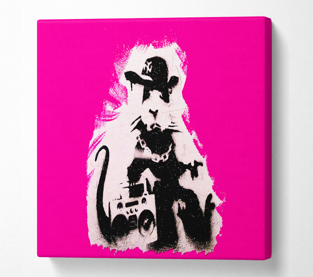  A Canvas Print of Banksy Pimp Rat Canvas Wall Art