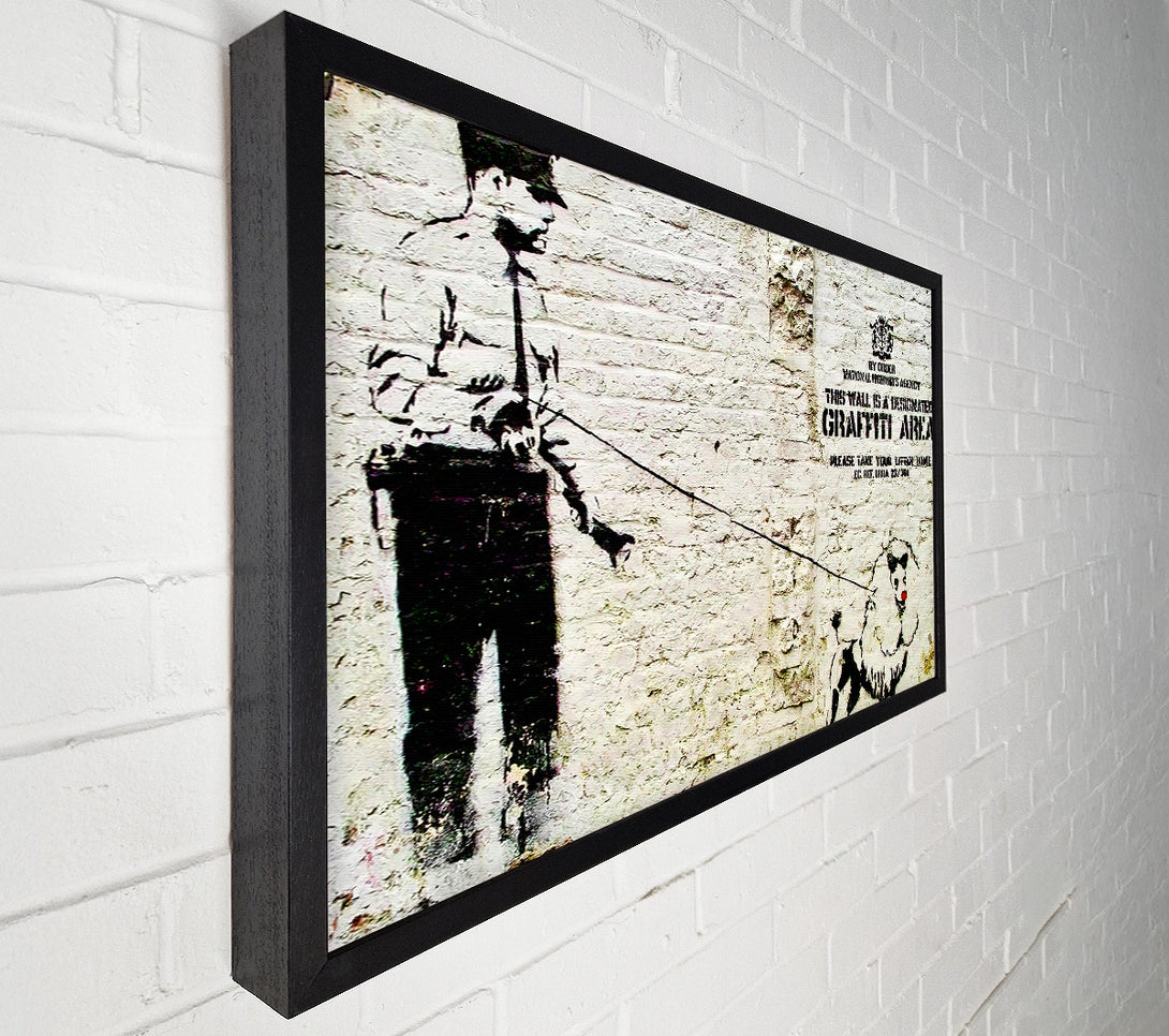  A Canvas Print of Banksy Poodle Copper Canvas Wall Art