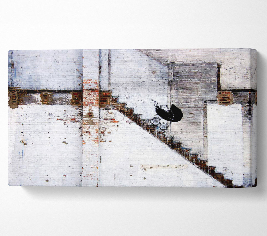  A Canvas Print of Banksy Pram Wars Canvas Print