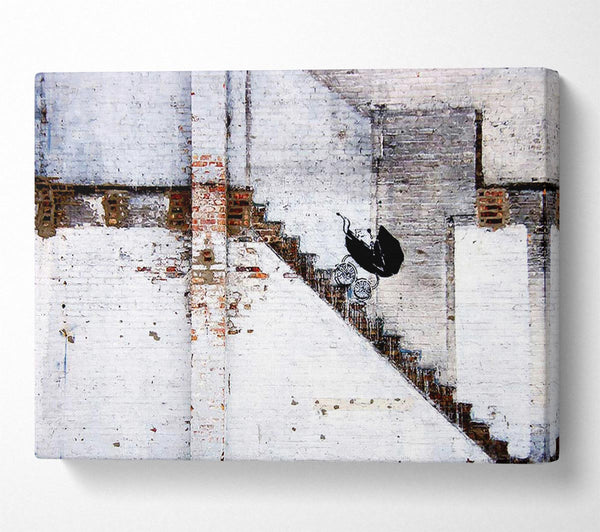  A Canvas Print of Banksy Pram Wars Canvas Print