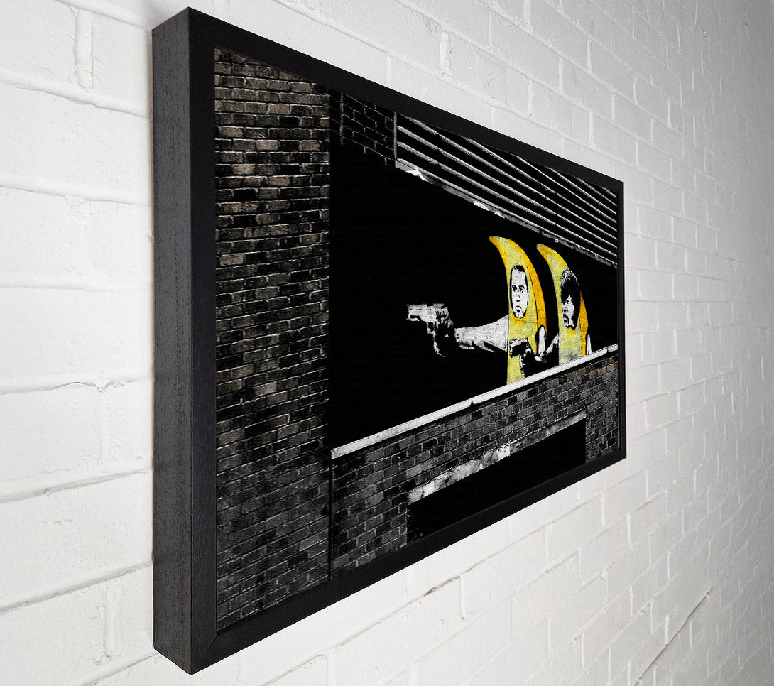  A Canvas Print of Banksy Pulp Fiction Banana Suits Canvas Art