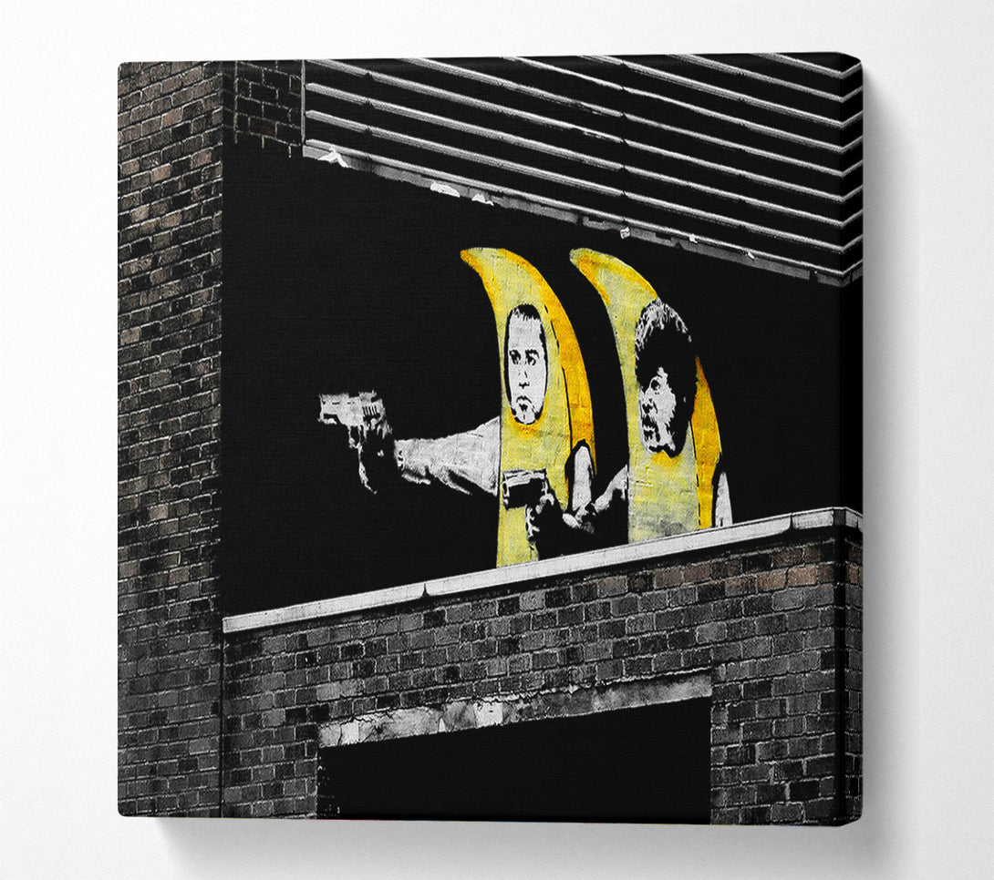  A Canvas Print of Banksy Pulp Fiction Banana Suits Canvas Art
