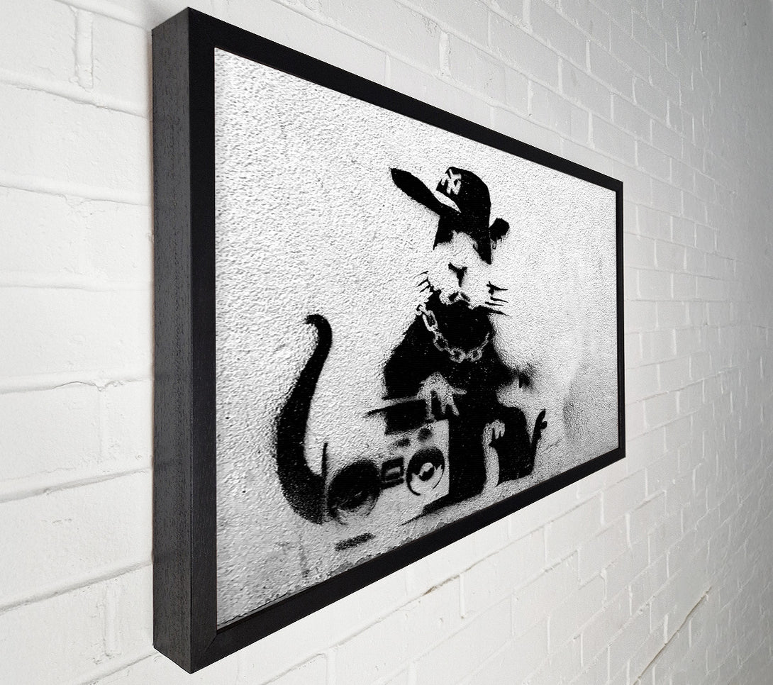  A Canvas Print of Banksy Rap Rat Canvas Print