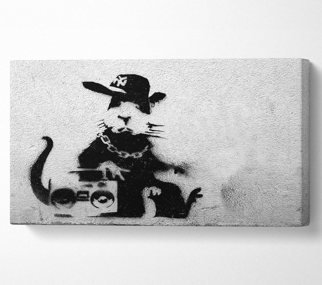  A Canvas Print of Banksy Rap Rat Canvas Print