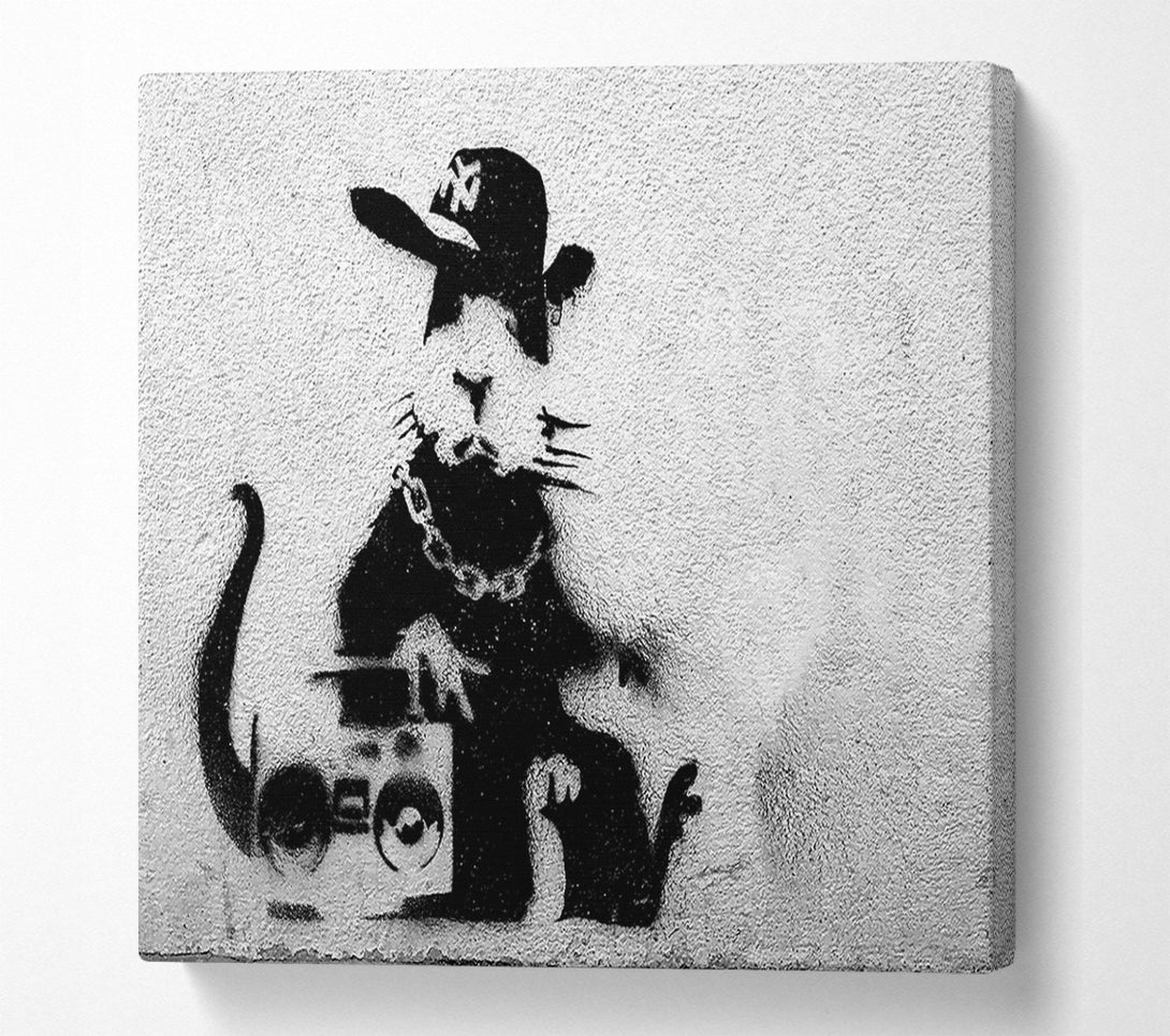  A Canvas Print of Banksy Rap Rat Canvas Print