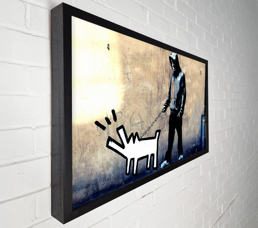  A Canvas Print of Banksy Revolution For Dogs Canvas Print