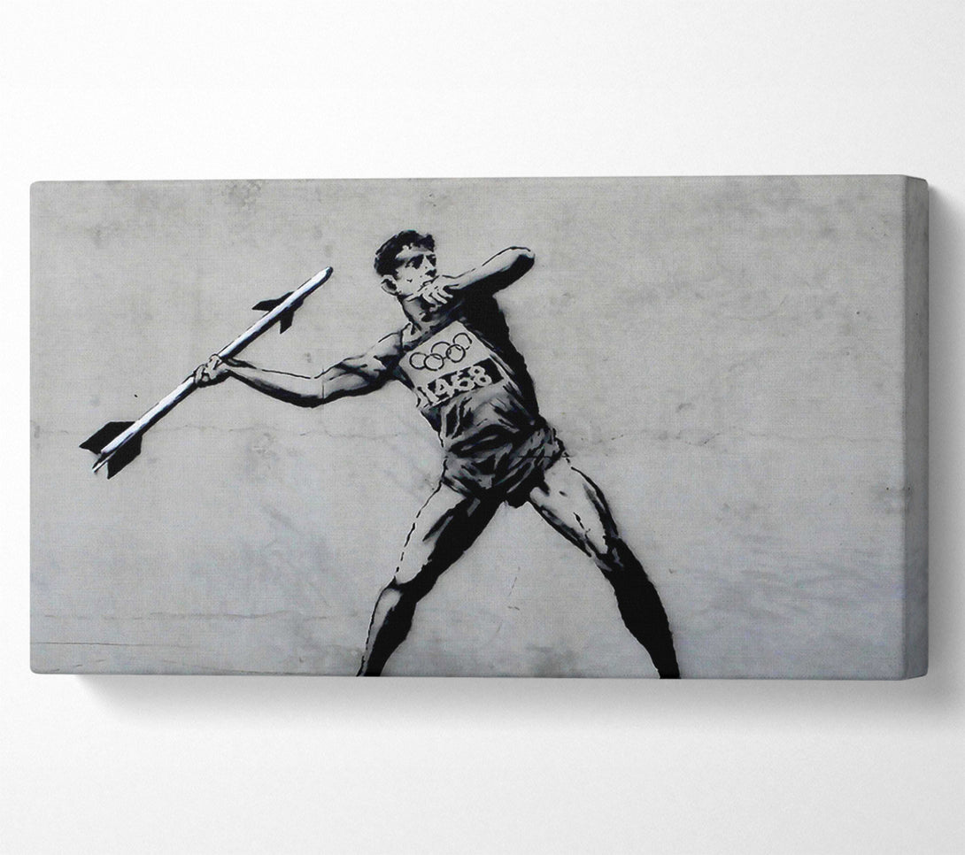  A Canvas Print of Banksy Rocket Launcher Canvas Wall Art