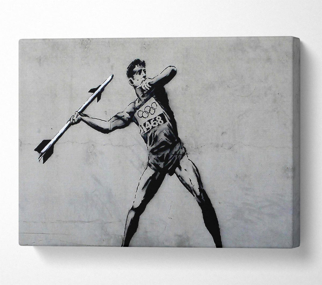  A Canvas Print of Banksy Rocket Launcher Canvas Wall Art