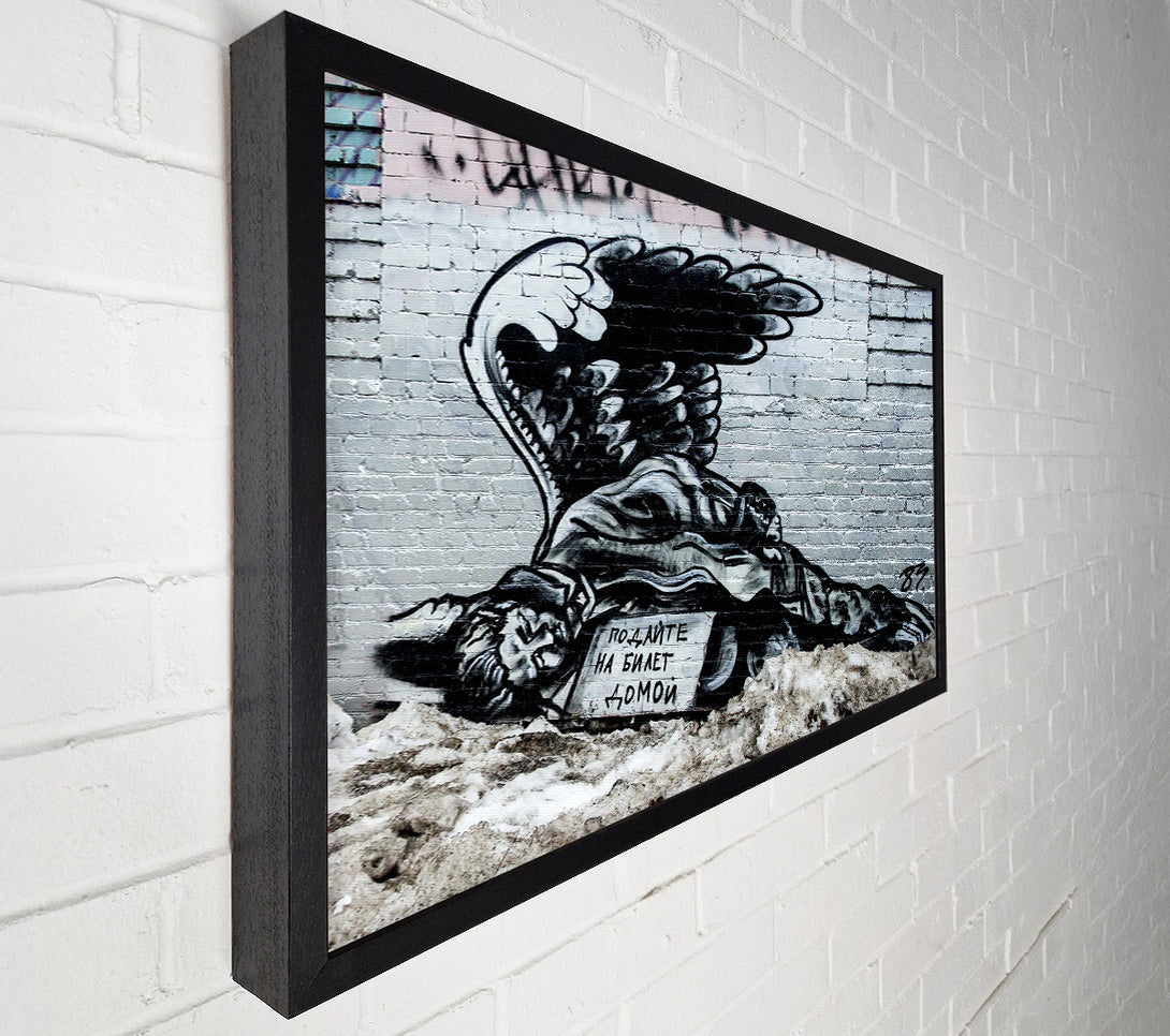  A Canvas Print of Russian Banksy Canvas Wall Art
