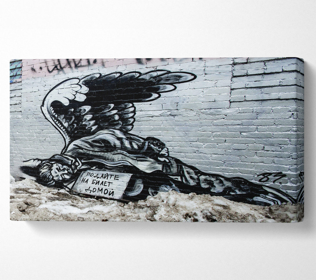  A Canvas Print of Russian Banksy Canvas Wall Art