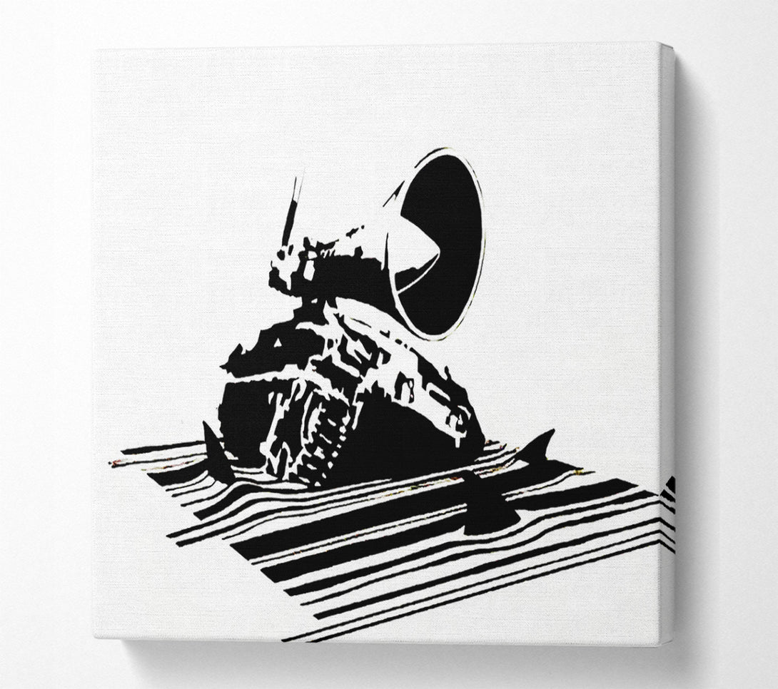  A Canvas Print of Banksy Shark Infested Canvas Wall Art