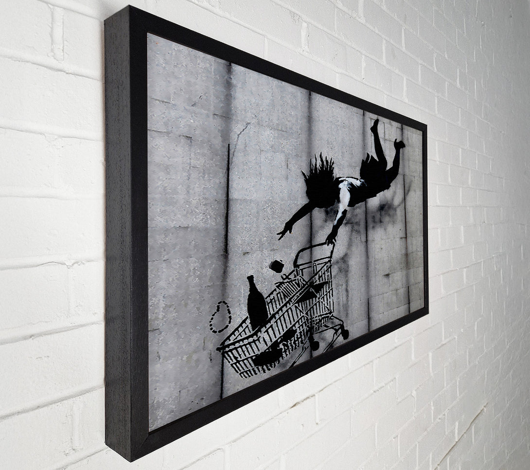  A Canvas Print of Banksy Shop Till You Drop Canvas Art
