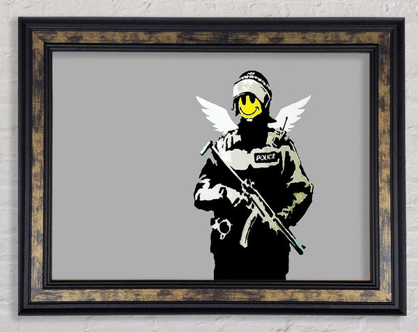 Smiley Face Angel Framed Print