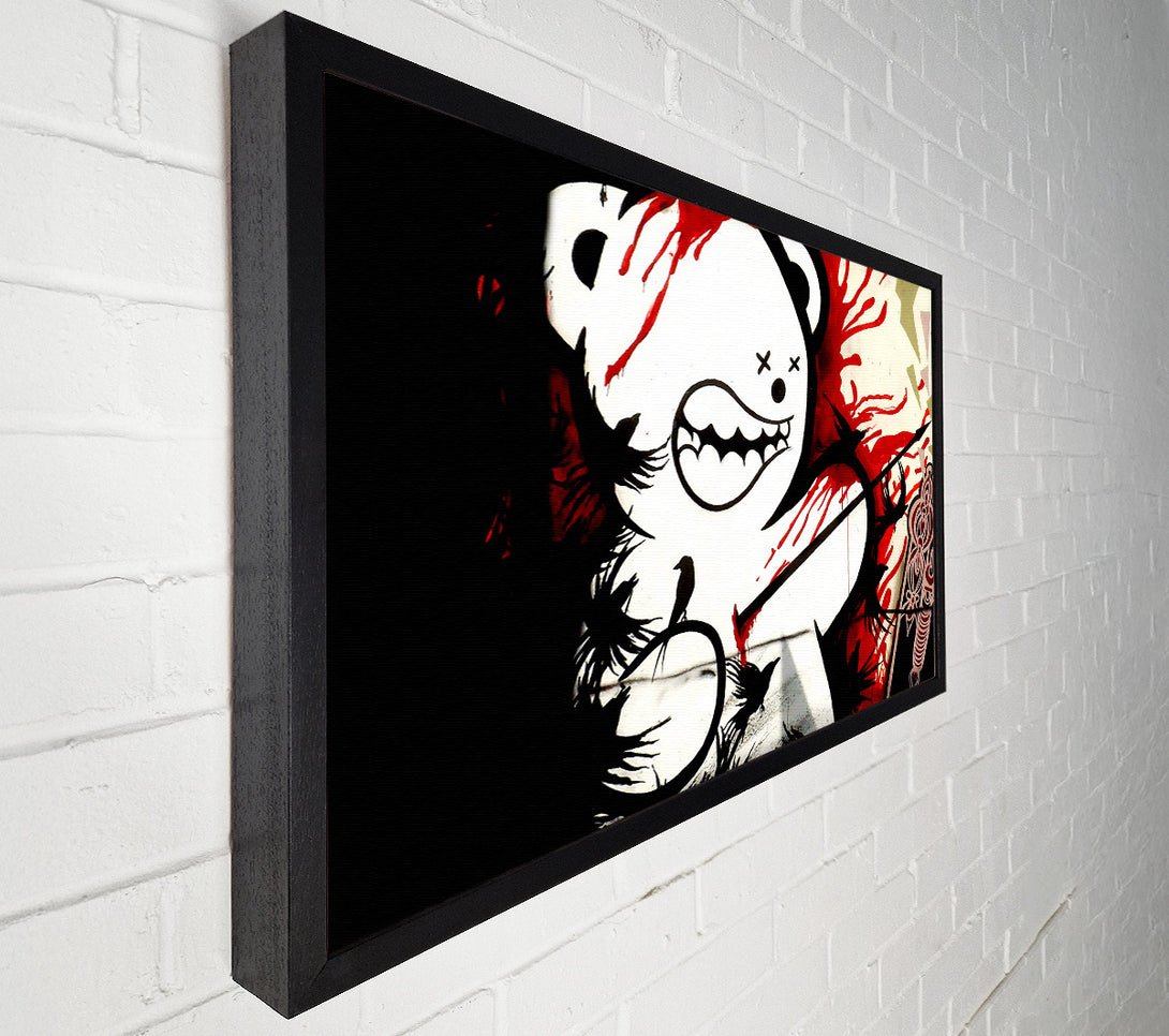  A Canvas Print of Banksy Teddy Bear Violence Canvas Art