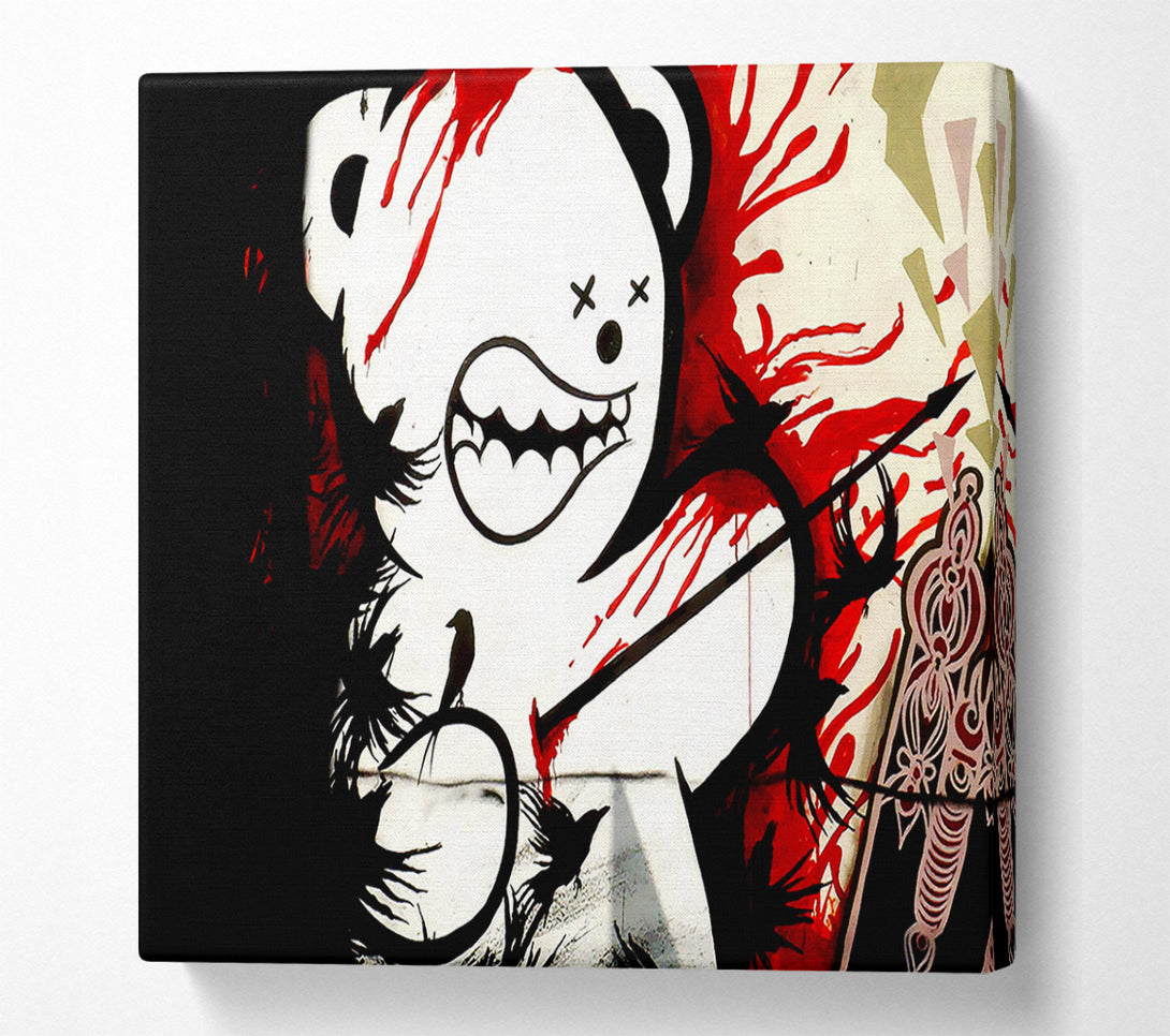  A Canvas Print of Banksy Teddy Bear Violence Canvas Art