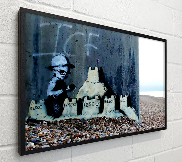 Banksy Tesco Sandcastle
