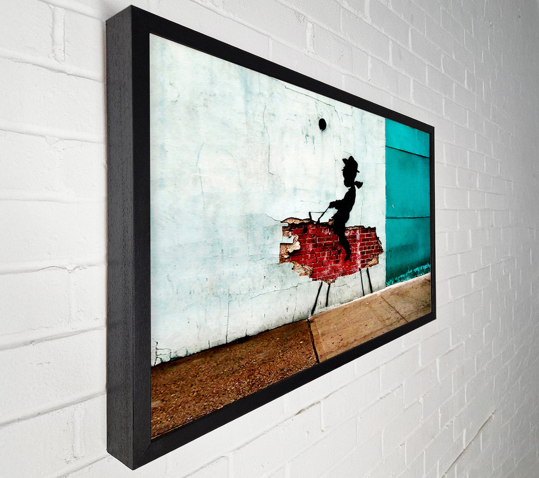  A Canvas Print of Banksy Texas Cowboy Canvas Print