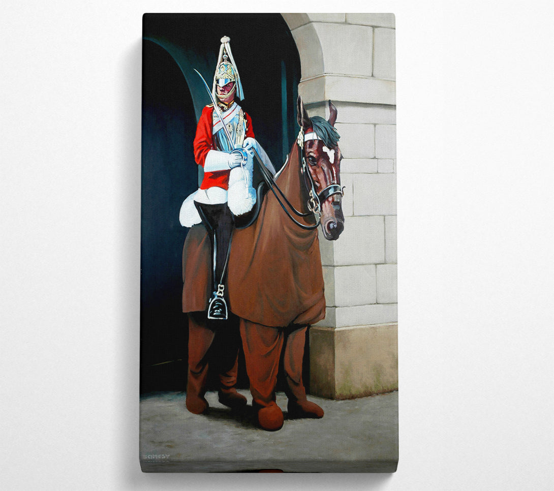  A Canvas Print of Banksy The Queens Guards Canvas Print