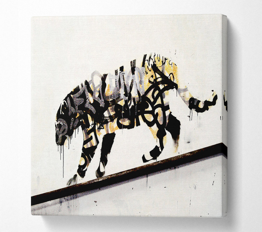  A Canvas Print of Banksy Tiger Canvas Print