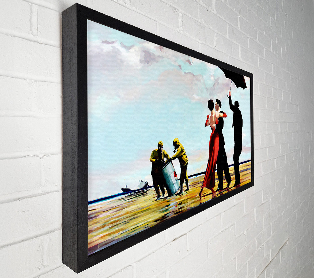  A Canvas Print of Banksy Toxic Waste Dance Canvas Print