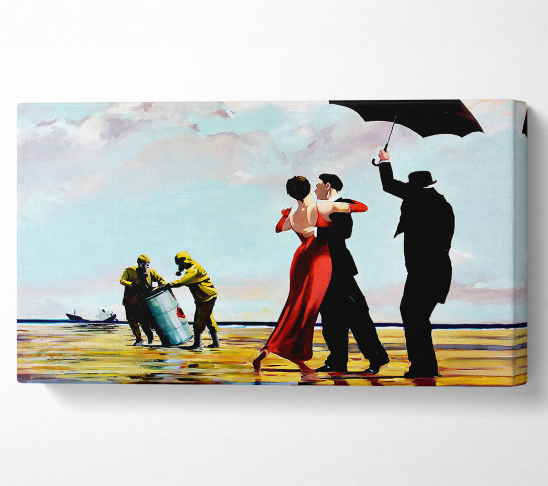  A Canvas Print of Banksy Toxic Waste Dance Canvas Print