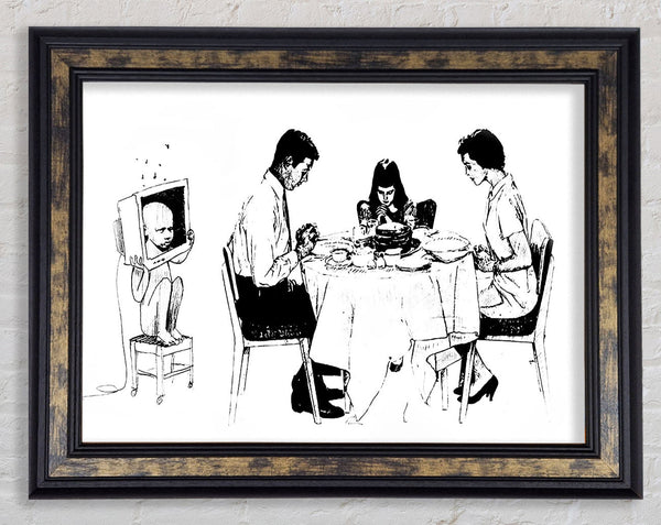 Tv Monster Framed Print