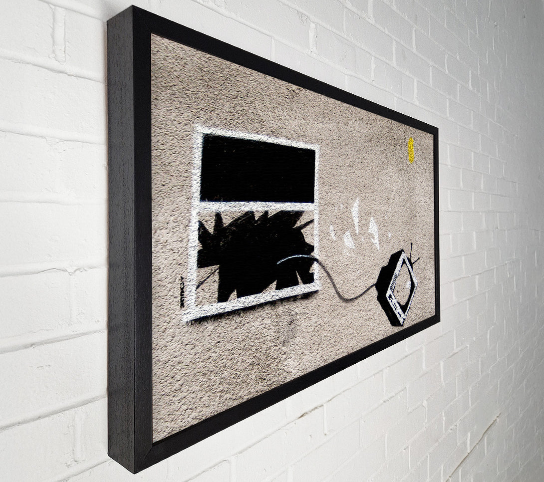  A Canvas Print of Banksy Tv Tantrum Canvas Art
