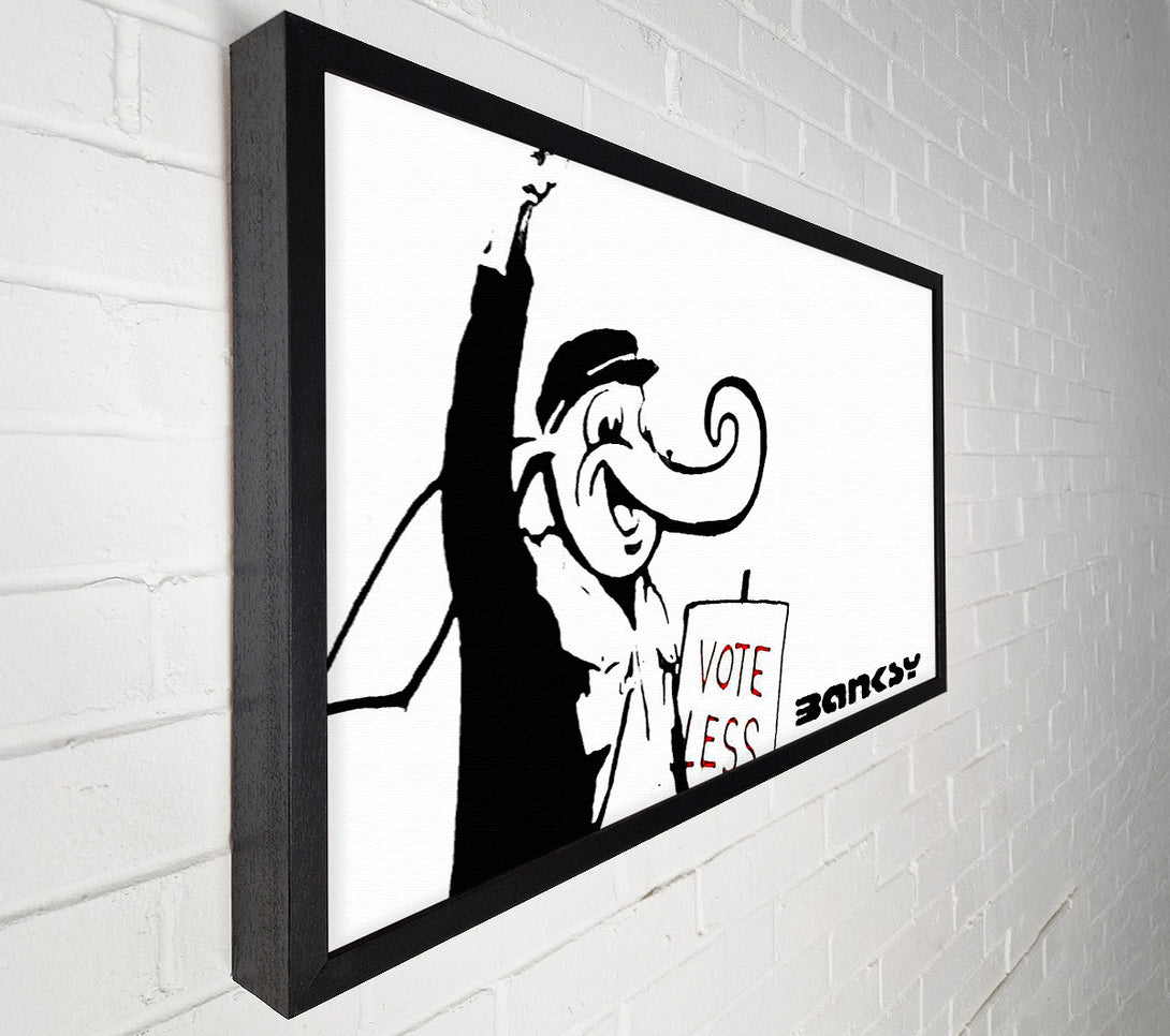  A Canvas Print of Banksy Vote Less Canvas Art