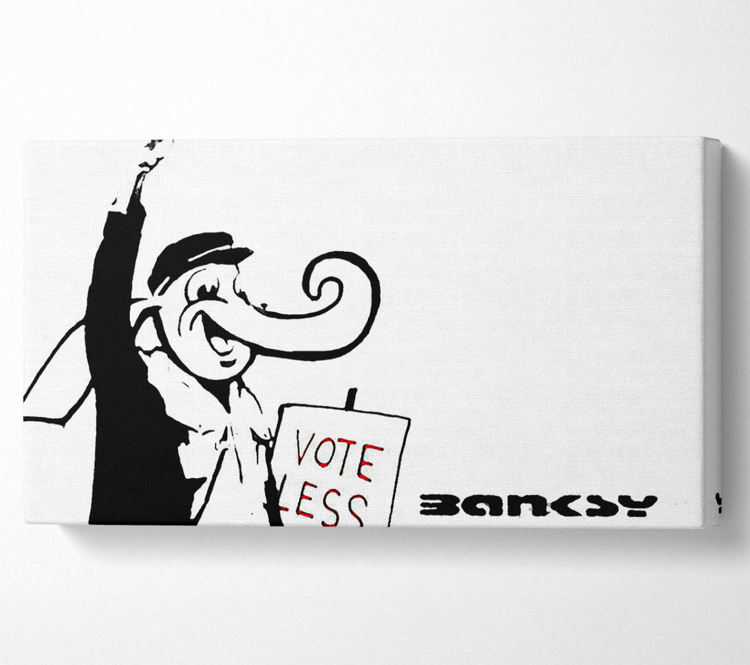  A Canvas Print of Banksy Vote Less Canvas Art