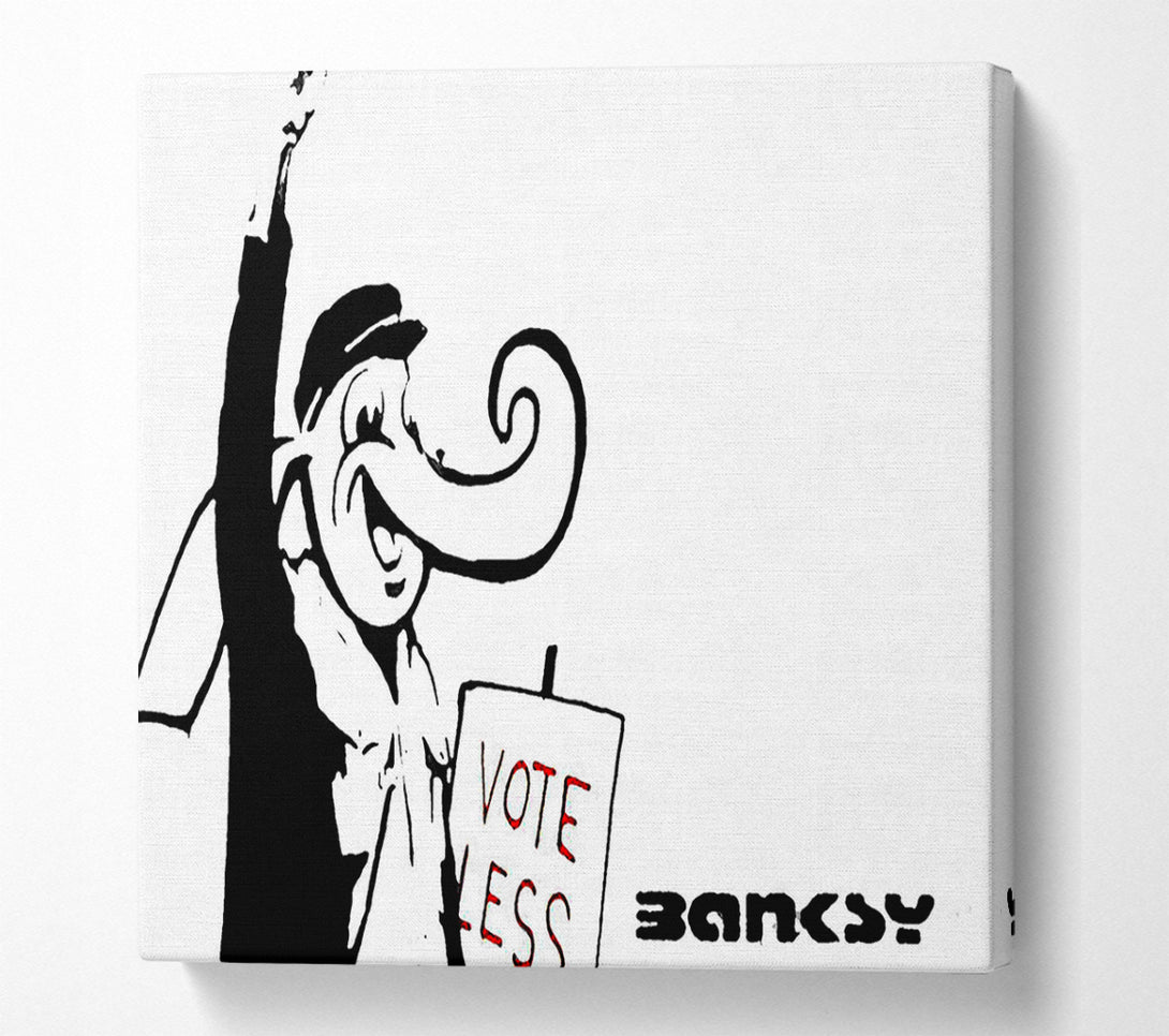  A Canvas Print of Banksy Vote Less Canvas Art